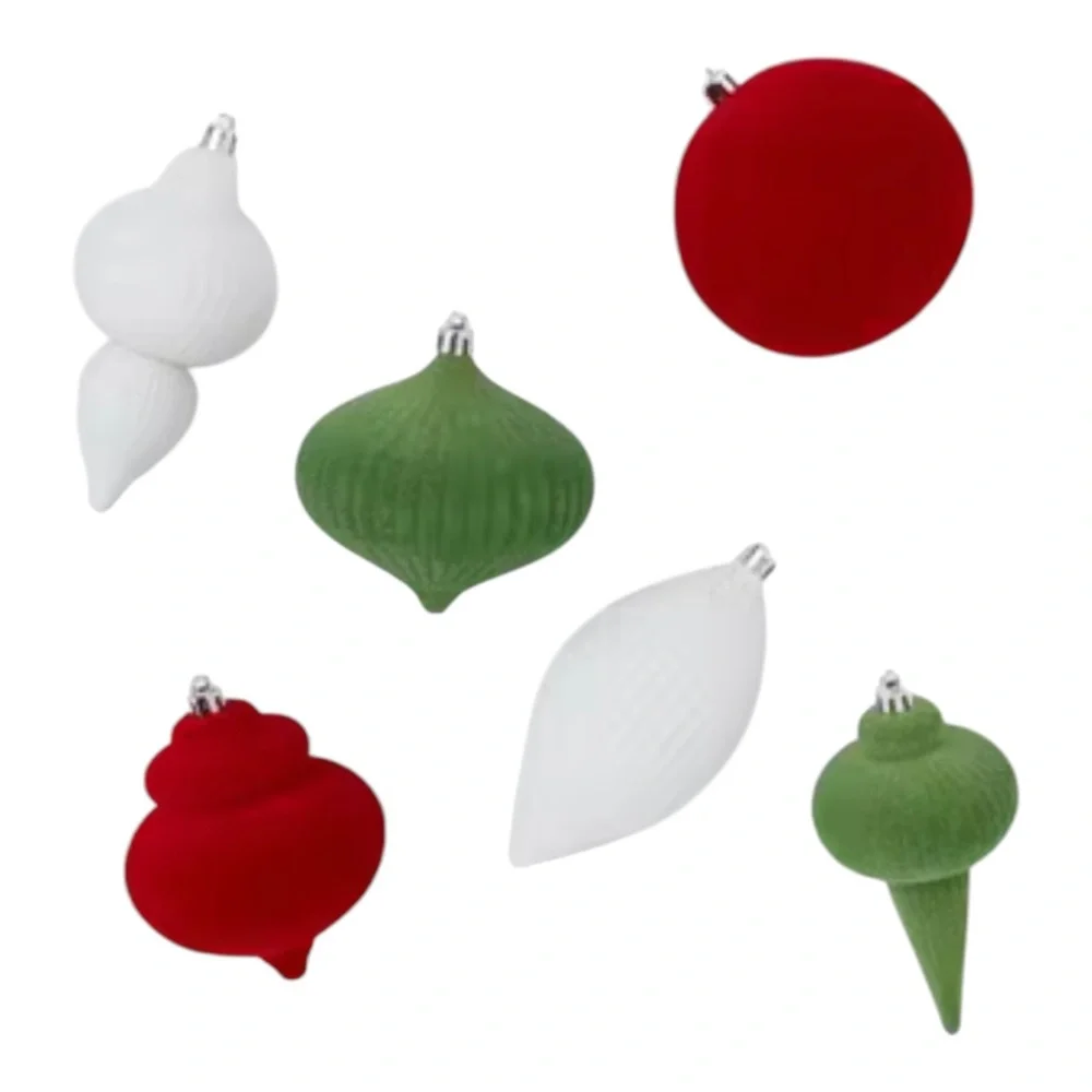 Wondershop Holiday Ornament Set - Red, Green, and White